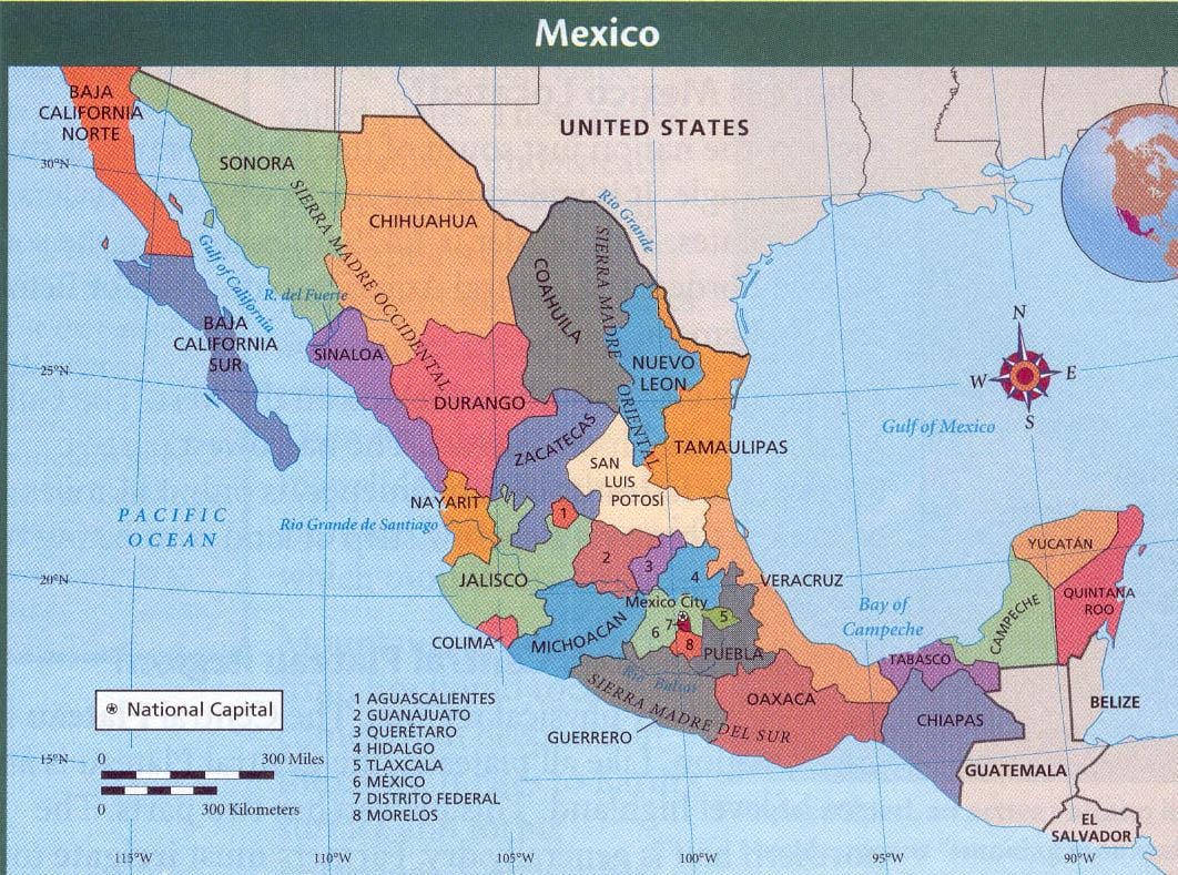 asteca de Mèxic mapa