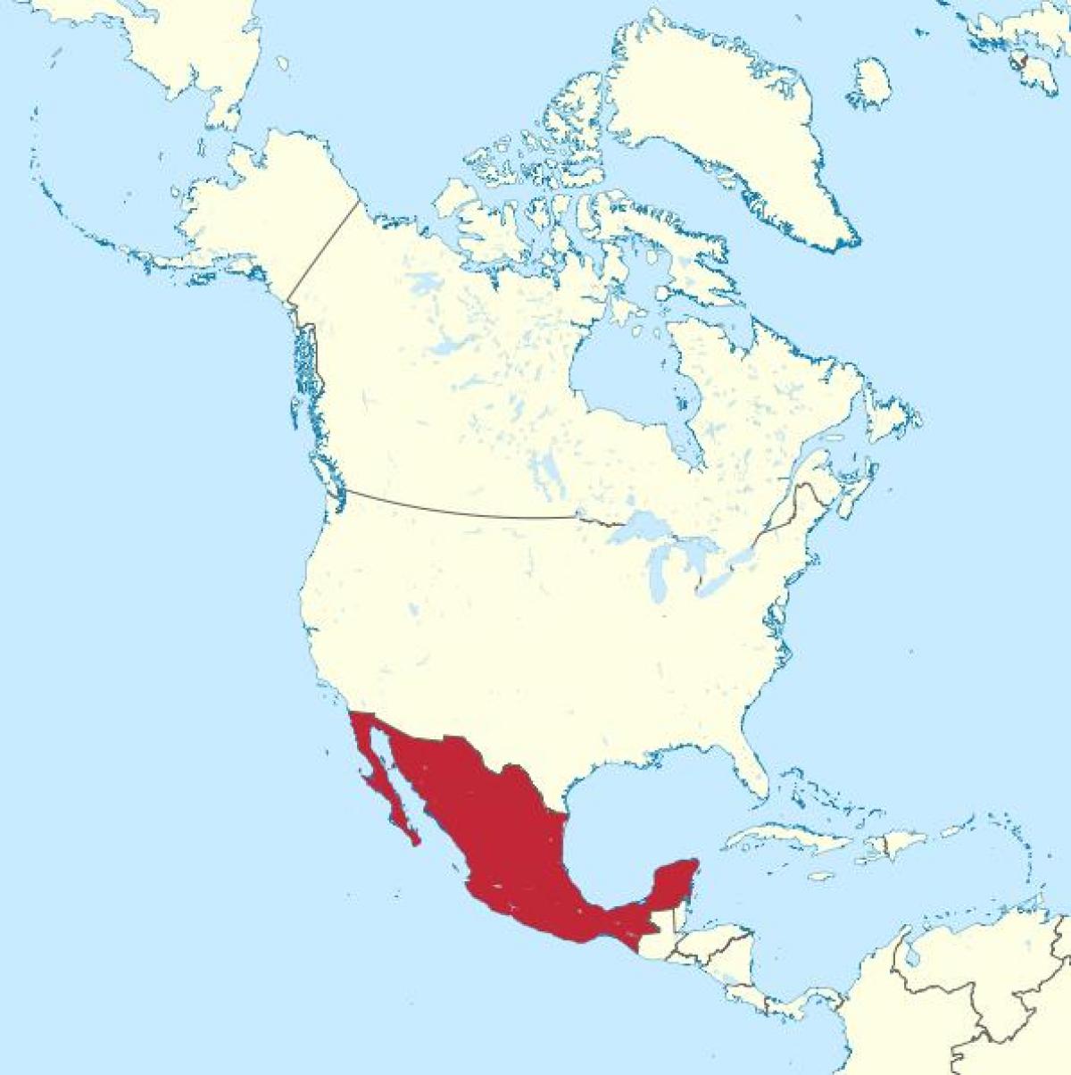 Mèxic i amèrica mapa