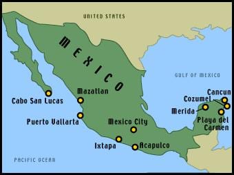 mapa de mèxic estacions
