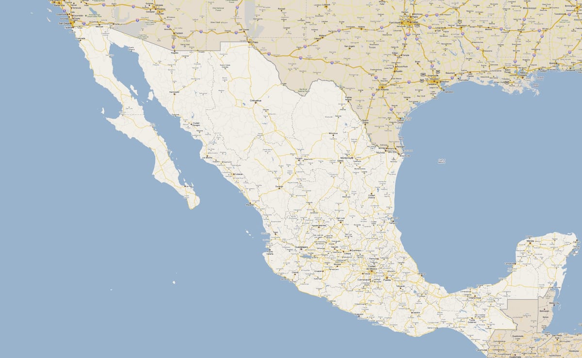 mapa de Mèxic estadi