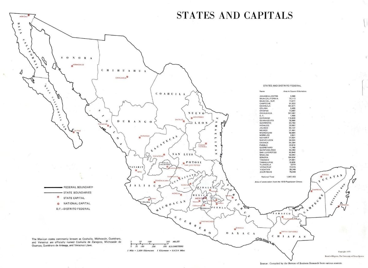 l'etiqueta mapa de Mèxic