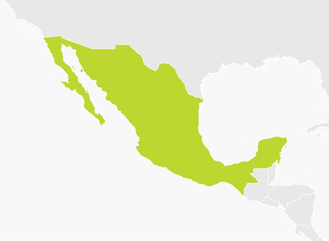 mapa de Mèxic png