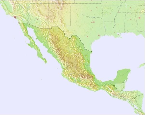 mapa de Mèxic previsió