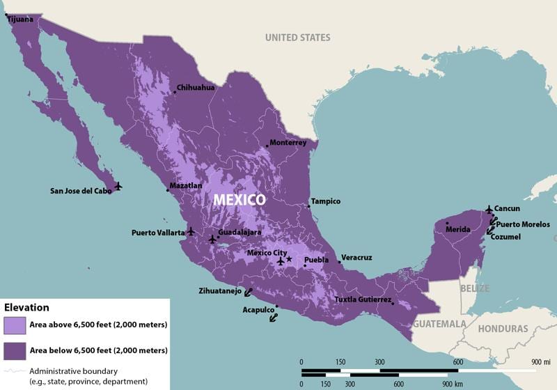 mapa de Mèxic zika
