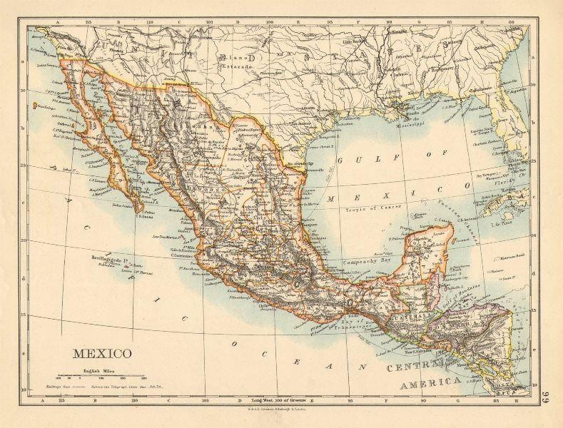 mapa antic de Mèxic