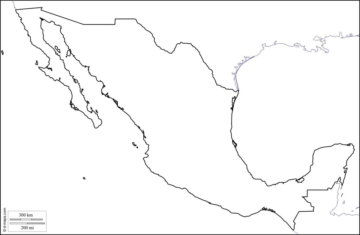 esquema mapa de Mèxic