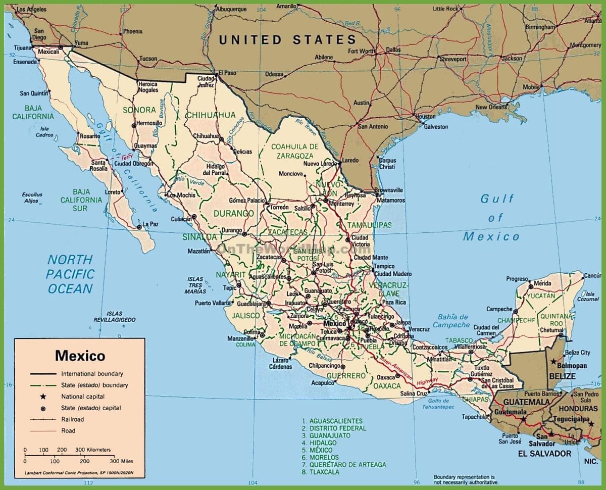 Mèxic al mapa