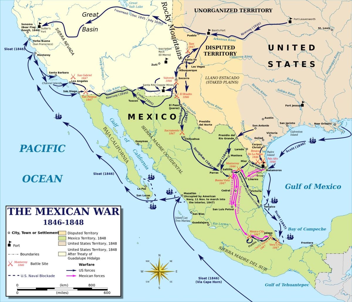 mapa de mèxic guerra mapa
