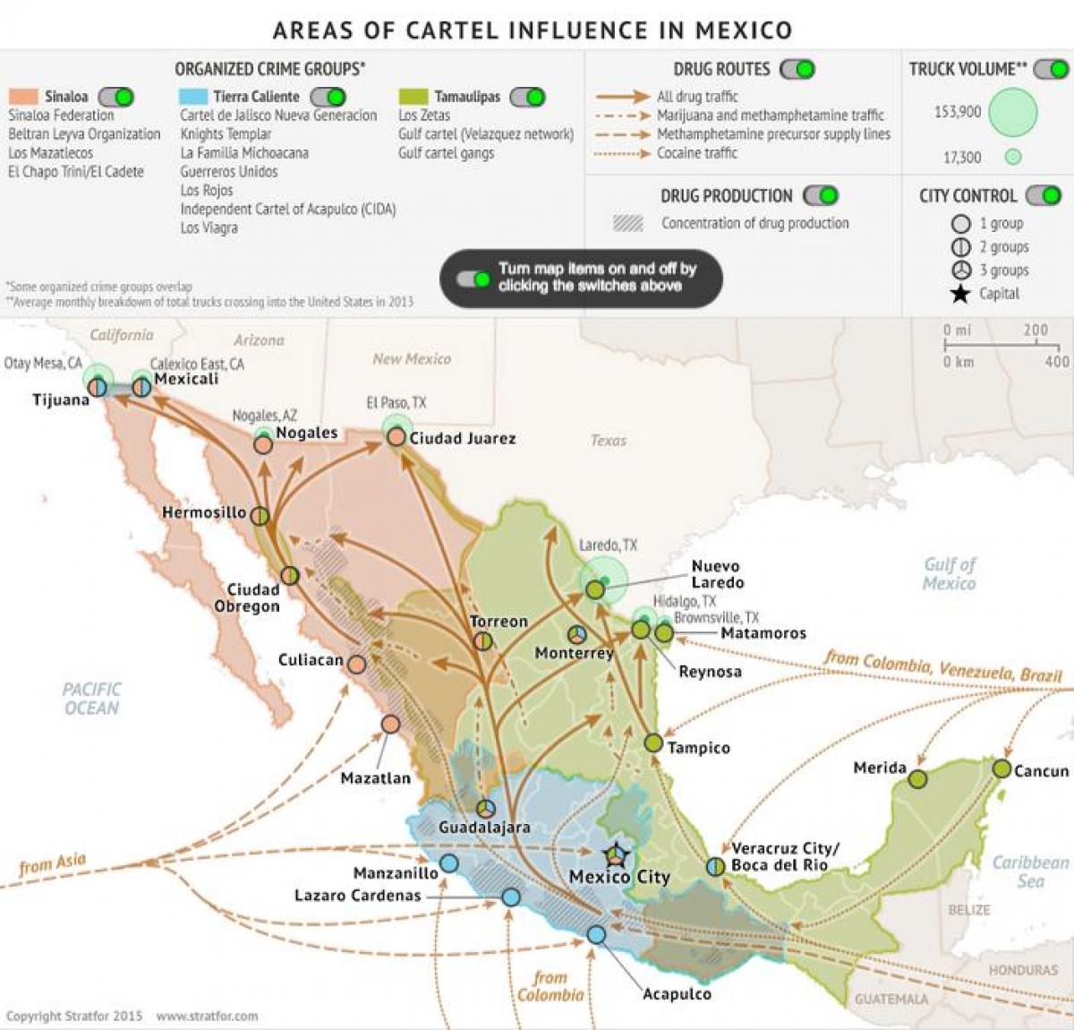 Mèxic taxa de criminalitat mapa