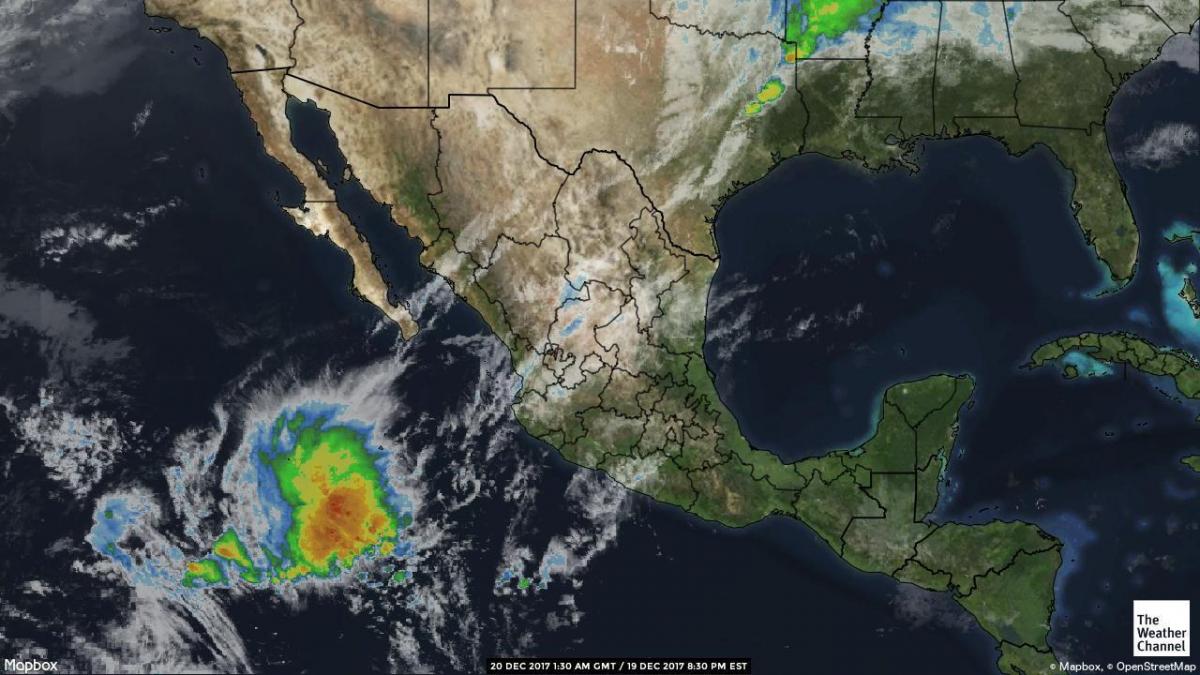 radar meteorològic mapa de Mèxic