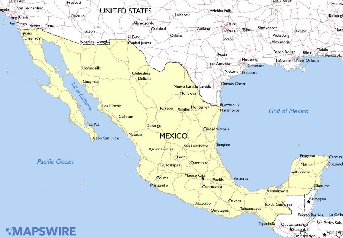 mapa de Mèxic eartquake