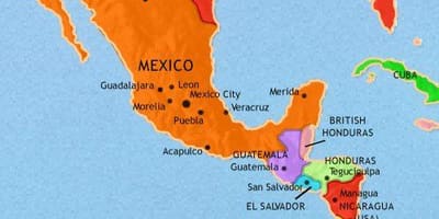 Mèxic amèrica mapa