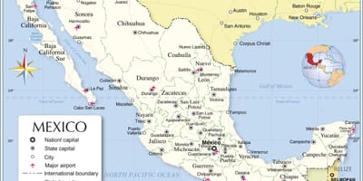 Frontera de Mèxic mapa