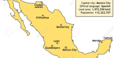 Mèxic, país mapa
