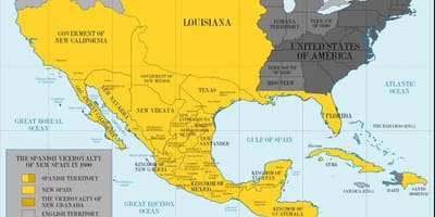 Mapa de Mèxic 1800