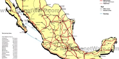 Carretera mapa de Mèxic