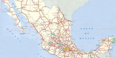 Mapa de Mèxic carreteres