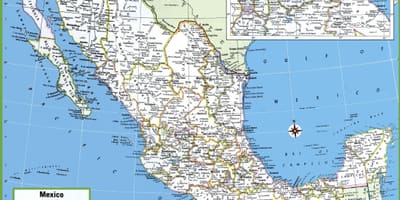 Ciutats de Mèxic mapa