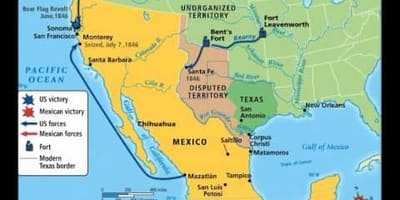 El mexicà guerra mapa