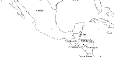Mapa de Mèxic amèrica central