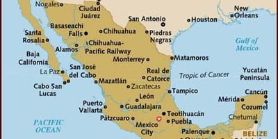 Mapa de Mèxic imatge