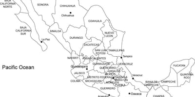 Mèxic, imprimir mapa