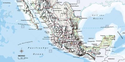 Mapa de Mèxic oceà