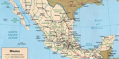 Mapa de Mèxic resort ciutats