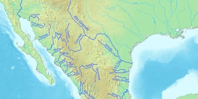 Mapa de Mèxic riu