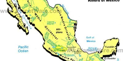 Mapa de Mèxic serres