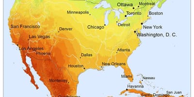 Mapa de Mèxic sol