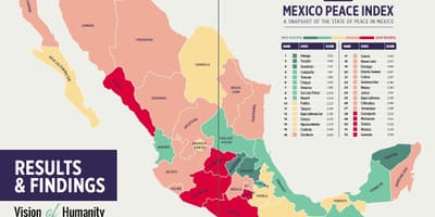 La violència a Mèxic mapa