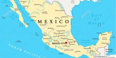 Mèxic mapa de les ciutats