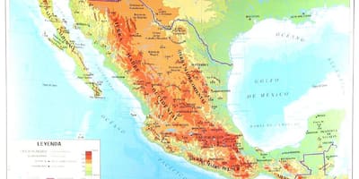 Mapa geogràfic de Mèxic