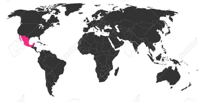 Mèxic al mapa del món