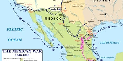Mapa de mèxic guerra mapa