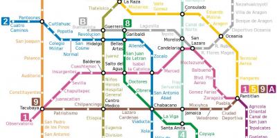 Plànol de Metro de Mèxic