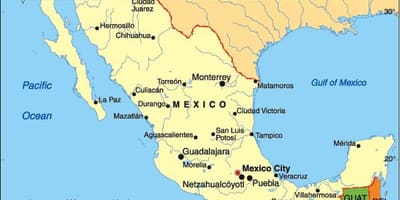 País Mèxic mapa