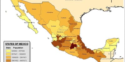 Mèxic mapa població