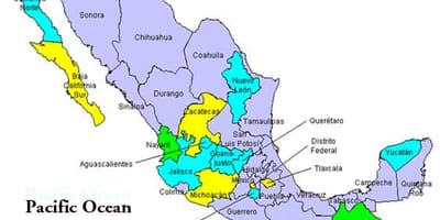 Mapa de la vall de Mèxic
